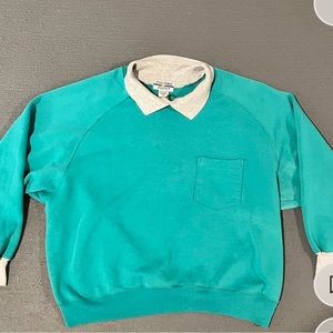 Vintage sweatshirt with collar